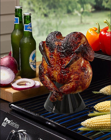 Dracarys Ceramic Chicken Roaster Rack, Beer Can Chicken Stand Vertical Poultry Chicken Cooking BBQ Accessories - mydracas